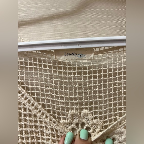 ⚫️ BOGO Lovely 153 crochet summer bohemian hippie women’s top medium/large - Picture 5 of 7